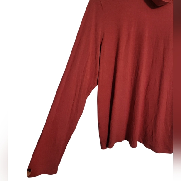 Eileen Fisher Cowl Neck Pullover Rust, Size L NEW w/o TAG - Picture 4 of 6
